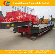 3 Axles Low Flatbed Heay Duty Semi-Trailer